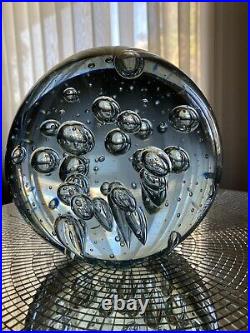 12lbs- Vintage Sphere Art Glass Controlled Bubble Paperweight