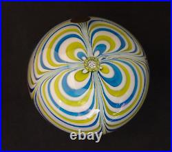 1971 Saint Louis France Marbrie Swirl Art Glass Paperweight LMT ED #137