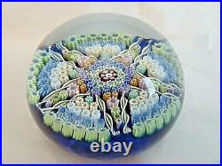 1979 PERTHSHIRE Glass Limited Edition PP30 5 Point Star Millefiori Paperweight
