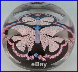 1979 Rare Millefiori Butterfly Clichy Flower Paperweight Briefbeschwerer Mint