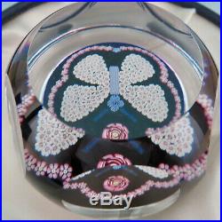 1979 Rare Millefiori Butterfly Clichy Flower Paperweight Briefbeschwerer Mint
