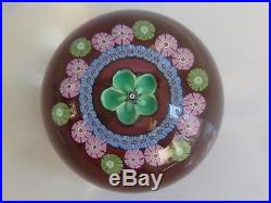 1982A Perthshire Complex Millefiori Canes Floral Paperweight Limited Edition EC