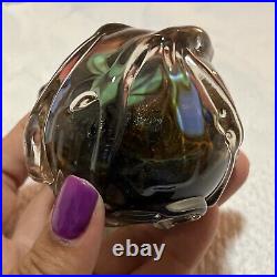 1984 John Macpherson Paperweight 3D Sphere Signed Hand Blown Vintage Art Glass