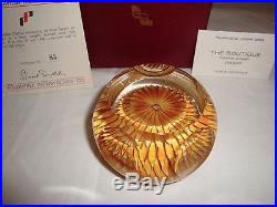 1986 PERTHSHIRE Paper weight Golden Dahlia Very Very rare find #83 of 300