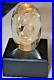 1986 Robert W. Stephan Large Iridescent Art Glass Paperweight 4.75 with stand