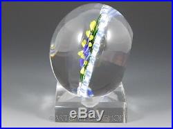 1993 Randall Grubb Studio Art Glass PAPERWEIGHT FLOWER BOUQUET Mint