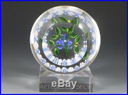1993 Randall Grubb Studio Art Glass PAPERWEIGHT FLOWER BOUQUET Mint
