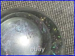 1993 Signed Possibly Eickholt Dichroic Art Glass Paperweight