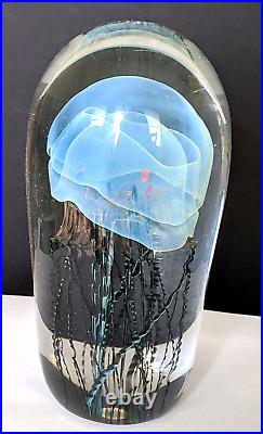 1996 Satava Jelly Fish Paperweight. 5.75in. 2193