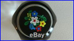 1999 PERTHSHIRE Glass Scotland LIMITED EDITION FLORAL BOUQUET Paperweight Facet