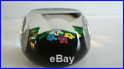 1999 PERTHSHIRE Glass Scotland LIMITED EDITION FLORAL BOUQUET Paperweight Facet