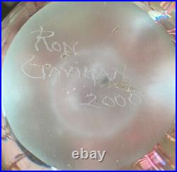2000 Ron Gavigan Signed Magnum Blown Glass Ice Pick Paperweight Millville NJ