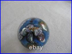 2001 Josh Simpson Planet Series Glass Paperweight Shells Ocean 1.5