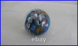 2001 Josh Simpson Planet Series Glass Paperweight Shells Ocean 1.5