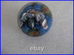 2001 Josh Simpson Planet Series Glass Paperweight Shells Ocean 1.5