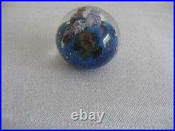 2001 Josh Simpson Planet Series Glass Paperweight Shells Ocean 1.5