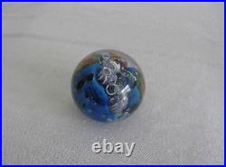 2001 Josh Simpson Planet Series Glass Paperweight Shells Ocean 1.5