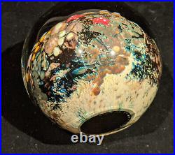 2007 Colin Richardson Underwater Sphere Paperweight, 4 inch diameter