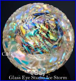 585 Glass Eye Studio Ice Storm Paperweight