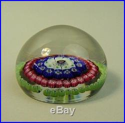 A FINE ANTIQUE FRENCH MILLEFIORE GLASS PAPERWEIGHT 19th CENTURY
