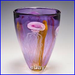 A Siddy Langley Amethyst Jellyfish Vase 2017