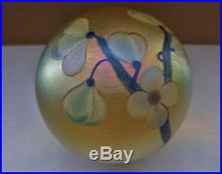 AMAZINGLY Plush ORIENT FLUME Vaseline Glass PAPERWEIGHT Bruce Sillars IRIDESCENT
