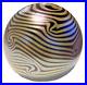 Abelman art glass tut design paperweight 1989 EUC