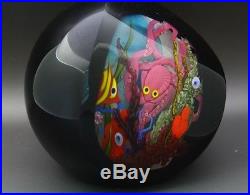 Abelman beautiful Fish Tank Underwater Art Glass Paperweight, Aprx 4.25Wx4.5H