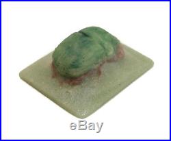 Amalric Walter French Nancy pate de verre Art Glass Scarab Beetle Paperweight