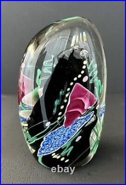 Amazing Lg Vintage Don Bagwell Paperweight 1989 Coral Reef Art Glass Signed