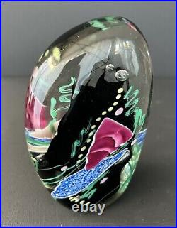 Amazing Lg Vintage Don Bagwell Paperweight 1989 Coral Reef Art Glass Signed