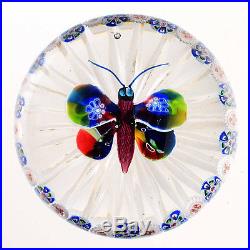 Antique BACCARAT Butterfly withGarland