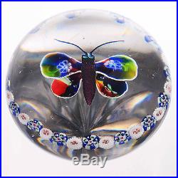 Antique BACCARAT Butterfly withGarland