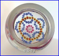 Antique Baccarat Millefiori Glass Paperweight Early 1815 Date Cane