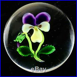 Antique CLICHY Miniature Pansy withBud