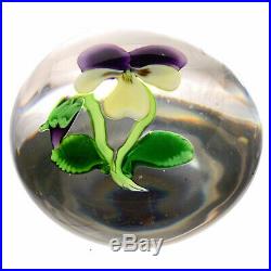 Antique CLICHY Miniature Pansy withBud