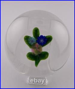 Antique Clichy Millefiori Nosegay WithClichy Rose Miniature Art Glass Paperweight