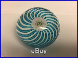 Antique French (Clockwise Spin) CLICHY SWIRL Glass Paperweight 2 1/8 Diameter