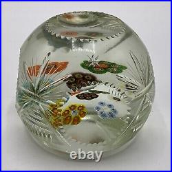 Antique French Glass Paperweight Unknown Markings