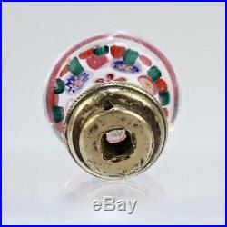 Antique French or Bohemain Millefiori Glass Paperweight Door Knob Handle GL