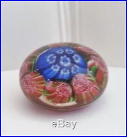 Antique. Hand-blown glass small Clichy paperweight. Mid-19th Century