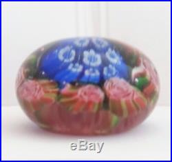 Antique. Hand-blown glass small Clichy paperweight. Mid-19th Century