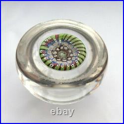 Antique Old English Walsh Walsh / Arculus millefiori glass paperweight