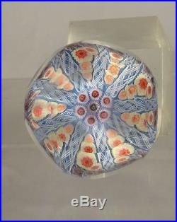 Antique Perthshire Style Baccarat Glass Paperweight Millefiori Glass Crystal