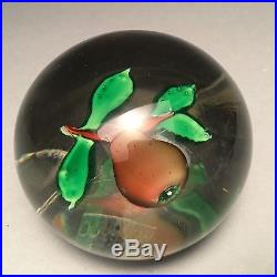 Antique St. Louis Art Glass Single Pear Paperweight