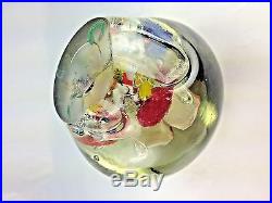 Antique Very Rare French X-large Magnum Multi Floral Glass Paperweight