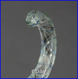 Antique Whimsical Hand Blown End of Day Art Glass Paperweight Walking Cane