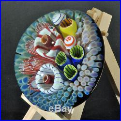 Art Glass Coral Reef Paperweight by Trey Cornette