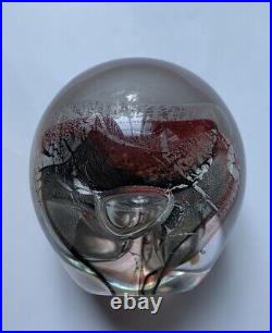 Art Glass Paperweight By Mark Armstrong, Signed