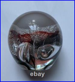 Art Glass Paperweight By Mark Armstrong, Signed